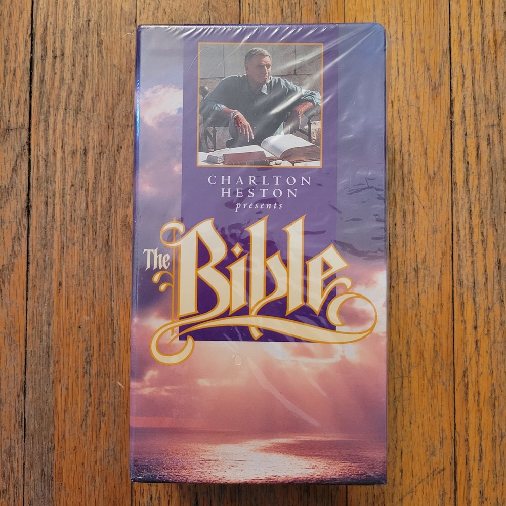 Readers Digest‎ VHS Set Charlton Heston Presents THE BIBLE Sealed Gift KJV